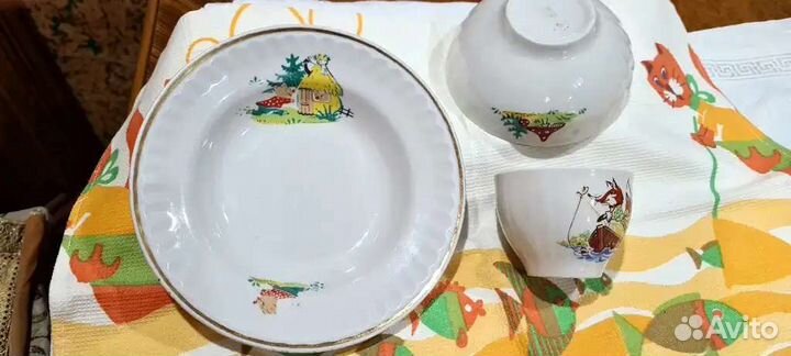 Вышлю набор 3шт посуда детям 85г СССР