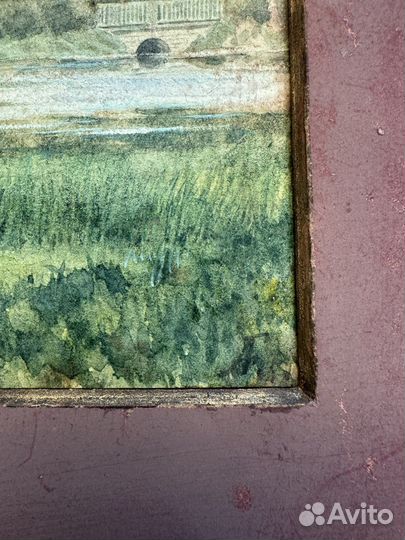 Старинная картина, акварель