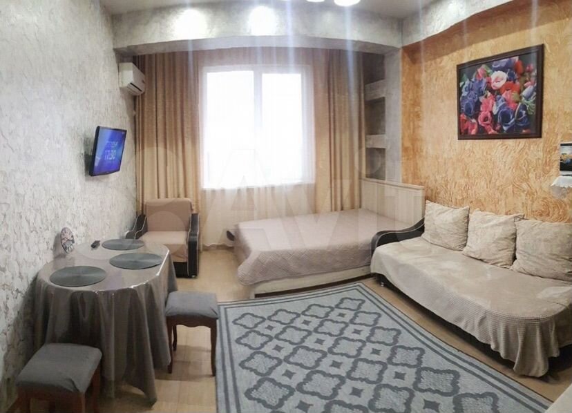 Квартира-студия, 29 м², 3 кровати