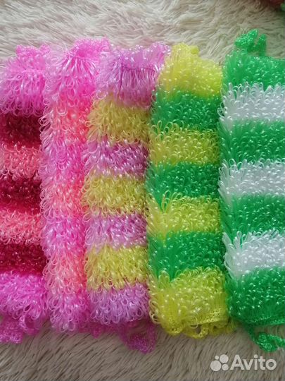 Мочалка вязаная ручная работа