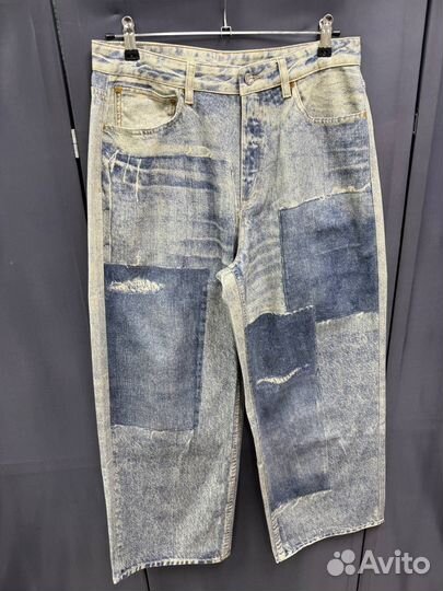 Джинсы светлые широкие (оверсайз)