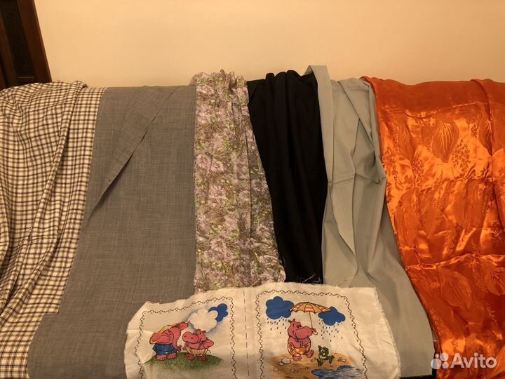 Ткань разная, 7 отрезов. СССР