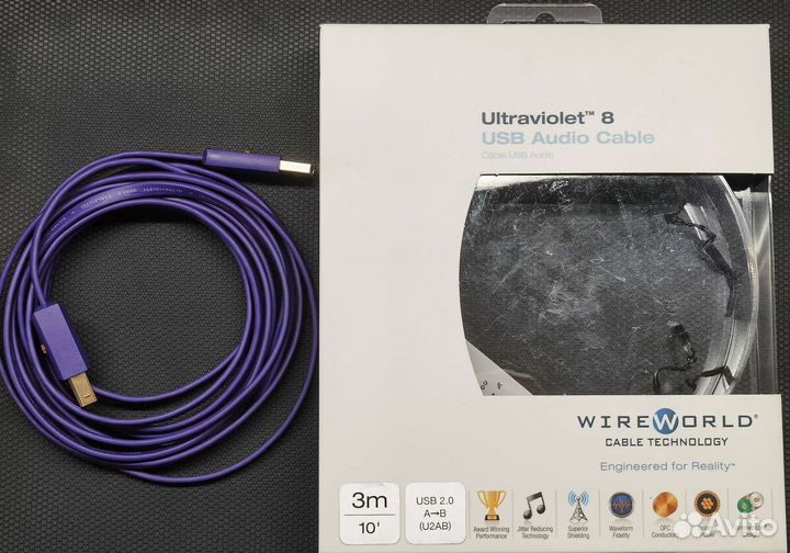 USB-кабель Wireworld Ultraviolet 8 (А-В) 3 метра