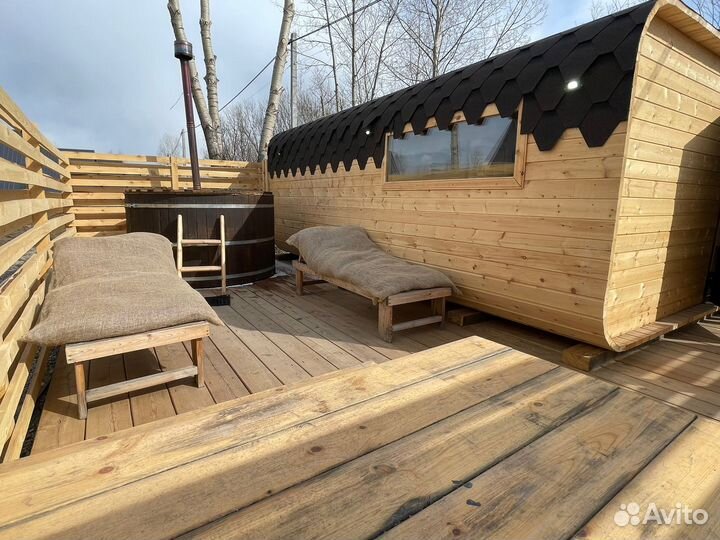 Русская баня на дровах с Купелью