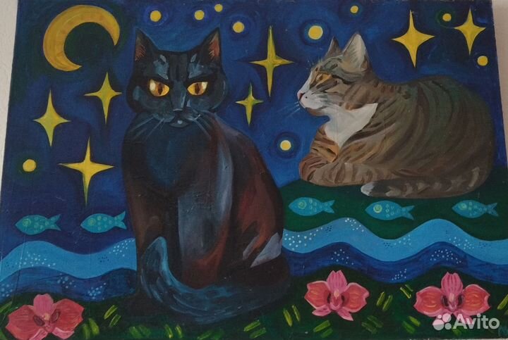 Картина маслом на холсте большая