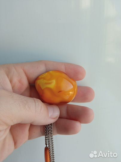 Янтарная брош СССР