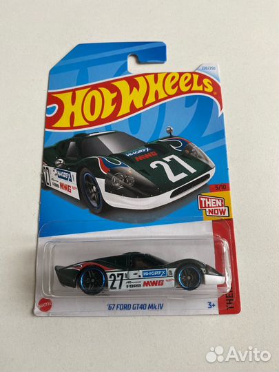 Hot wheels 1967 ford gt40 mk.iv