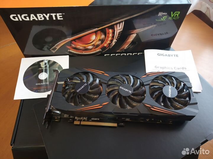Видеокарта gigabayte geforce GTX 1070 TI 8 GB