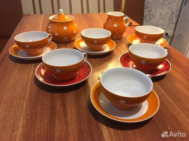 Чайный сервиз горох Дулево