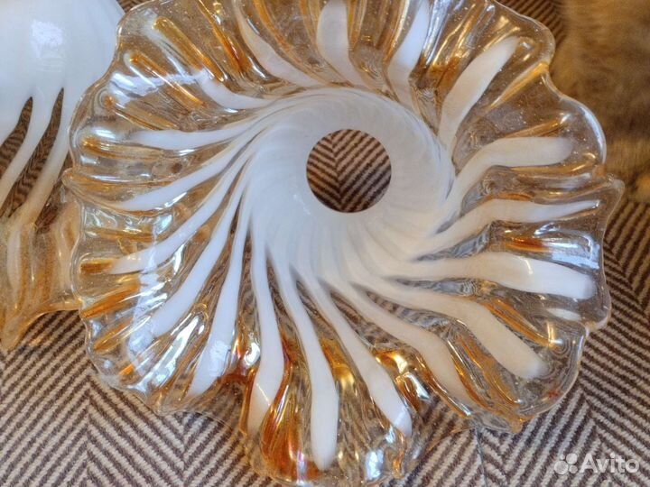 Плафоны для люстры стеклянные 2 шт