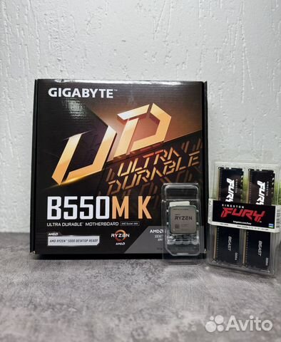 Ryzen 5 5600X + B550M Новый комплект