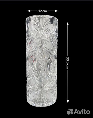 Ваза хрустальная столбик