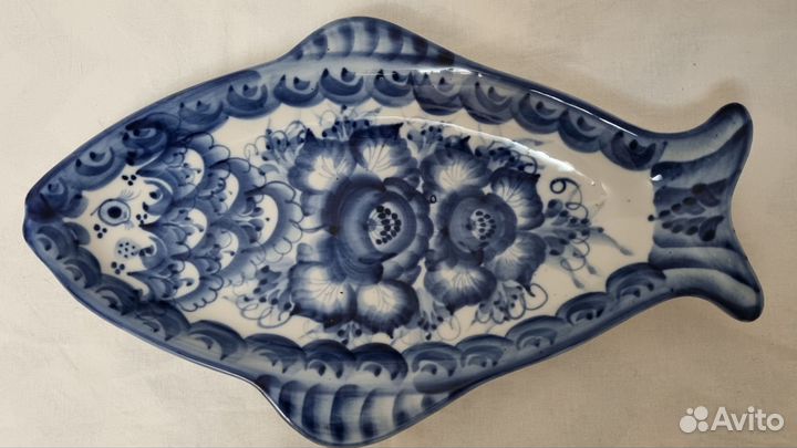 Блюдо Гжель