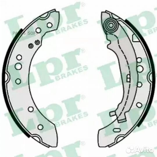 LPR 09640 Колодки тормозные барабанные