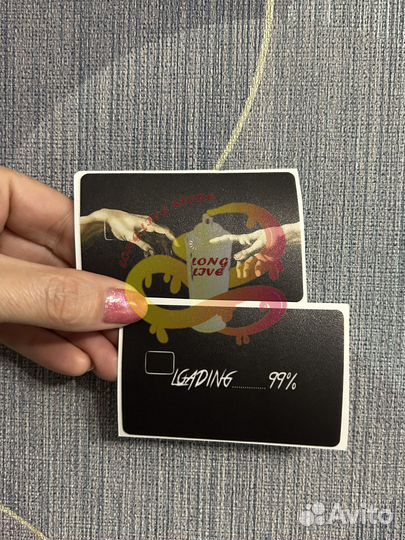 Наклейки на банковскую карту оптом