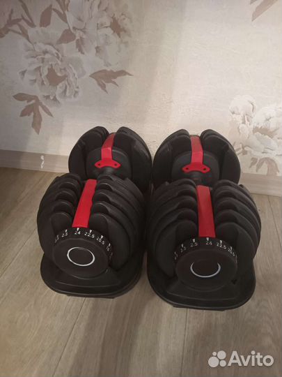 Гантели 2-24кг, со ступенчатой регулировкой