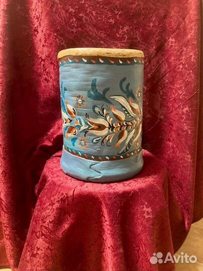 Туесок старинный с росписью