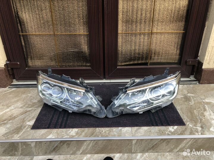 Фары двухлинзовые на toyota camry 55