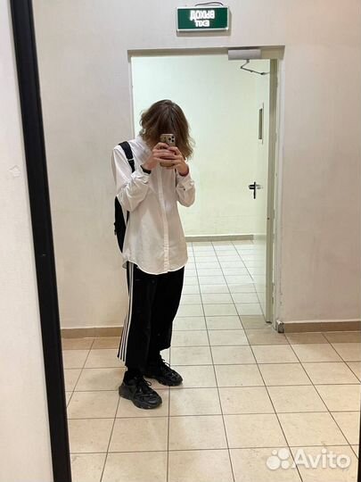 Штаны adidas широкие