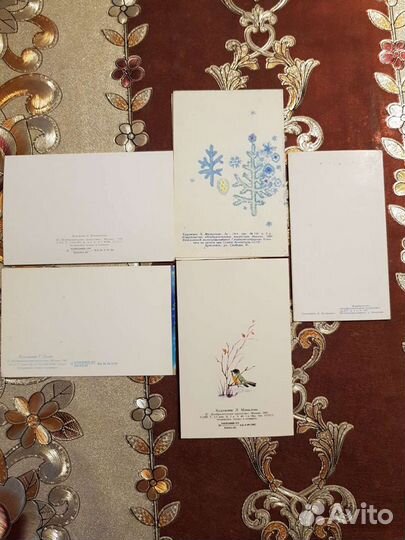 Новогодние открытки СССР