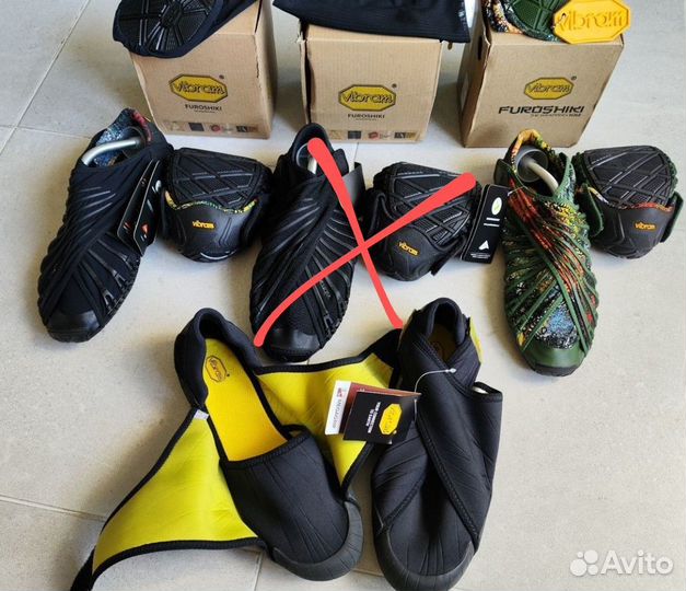 Новые тапочки Furoshiki Vibram оригинал 3 пары