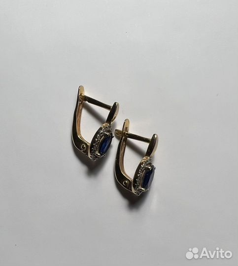 Серьги с кулоном