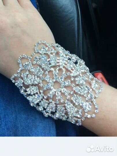 Свадебная диадема, серьги, браслет