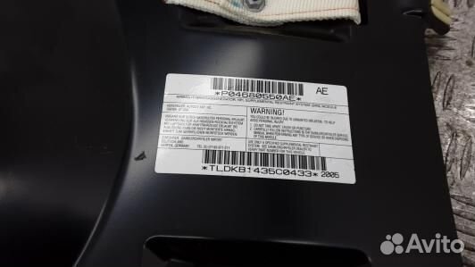 Подушка безопасности пассажира chrysler pacifica 1