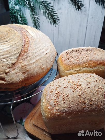 Хлеб на живой закваске, бездрожжевой домашний хлеб