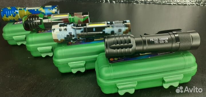 Мощный Мини Фонарь Police 800 метров ак батарея