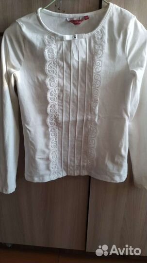 Блузки белые для девочки в школу