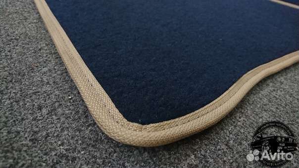 Автоковрики в багажник на газ-21 1-2 серии, синие