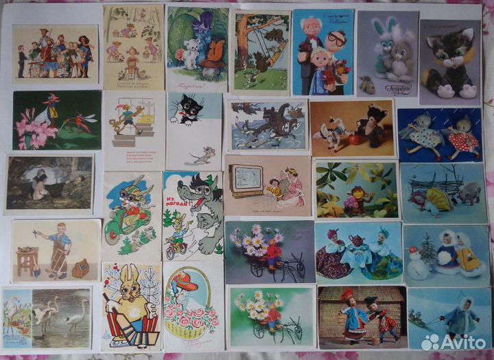 Открытки детские разные темы советские СССР