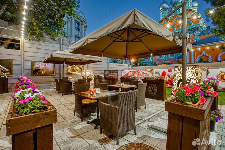 Зонт боковой для уличной торговли