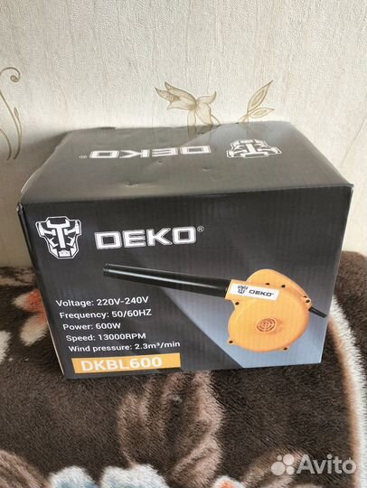 Новая Электрическая воздуходувка deko 600Вт