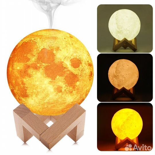Светильник луна 15 см c увлажнителем воздуха