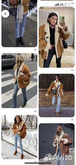 Дубленка размер m