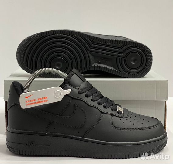 Кроссовки Nike Air force чёрные 2