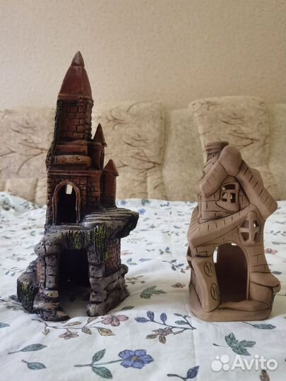 Грот замок для аквариума