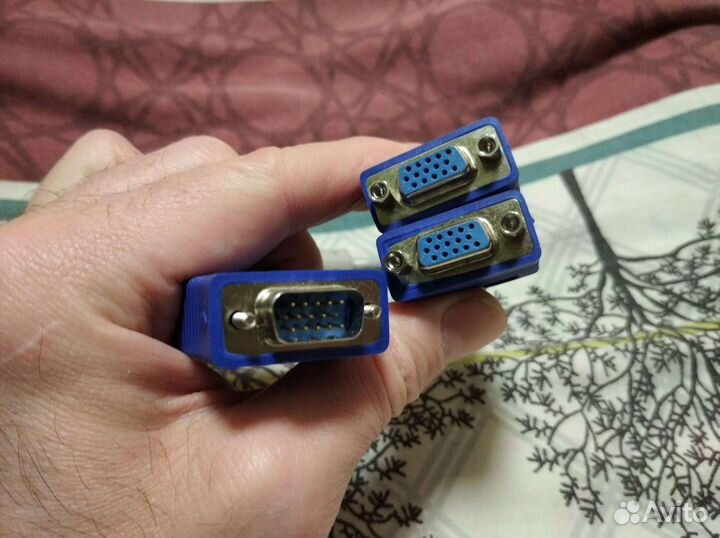 VGA делитель 1*2, пассивный, без питания