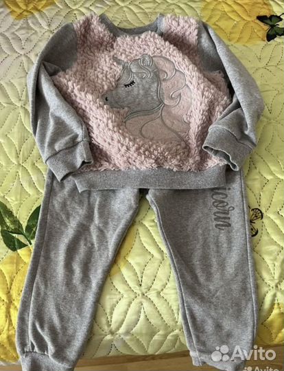 Костюм теплый для девочки 98 104