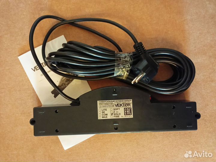 Сетевой фильтр Вектор solo 10м