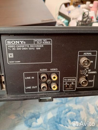 Видеомагнитофон sony slv 436ee