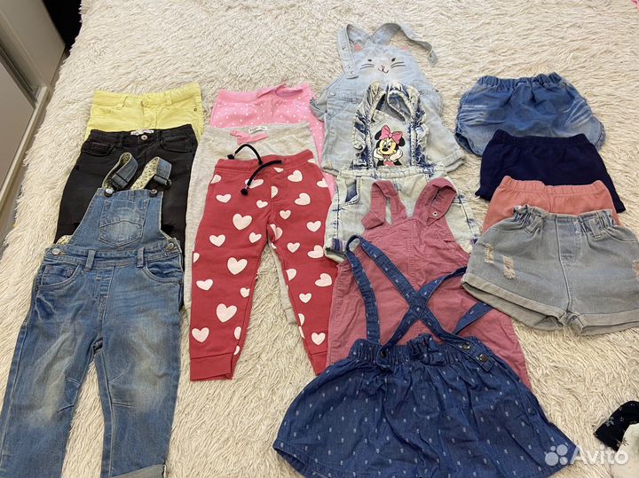 Вещи пакетом на девочку 86-104