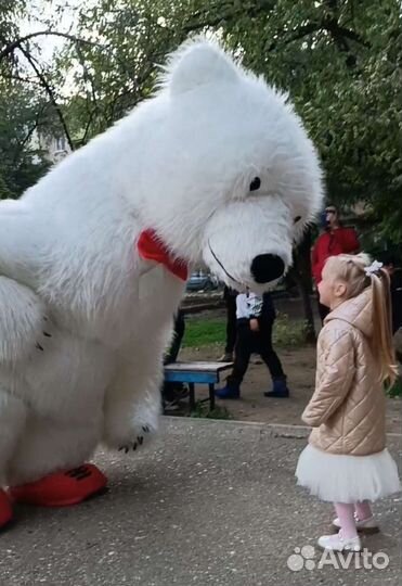 Ростовая кукла белый медведь