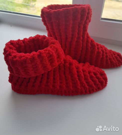 Домашние тапочки сапожки