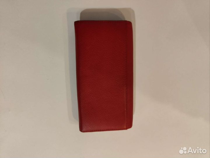 Кошелёк женский кожаный красный в идеале