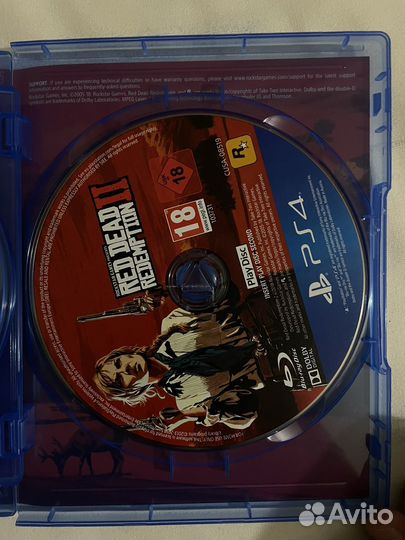 Диск ps4 рдр 2