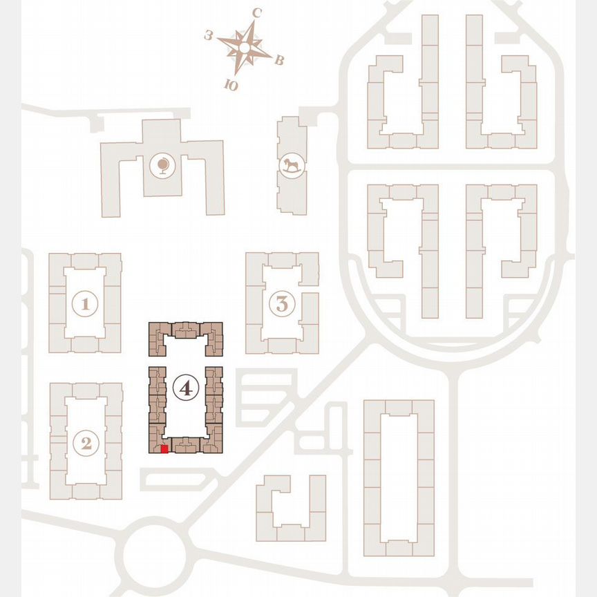 1-к. квартира, 41,2 м², 2/4 эт.