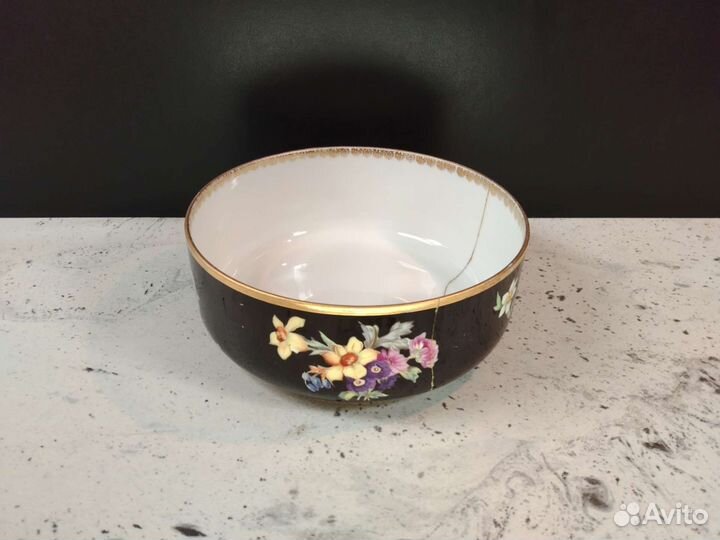 Полоскательница антикварная фарфор Дулево СССР